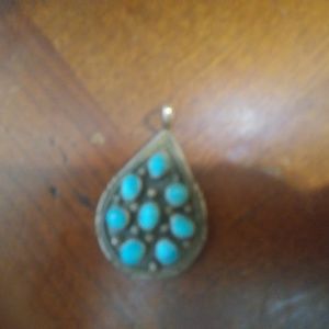 Turquoise Zuni Pendent